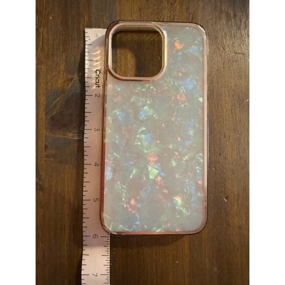 iPhone 13 Pro Case – Iridescent Opal Sparkle – Chic & Protective- pre owned - Picture 8 of 9